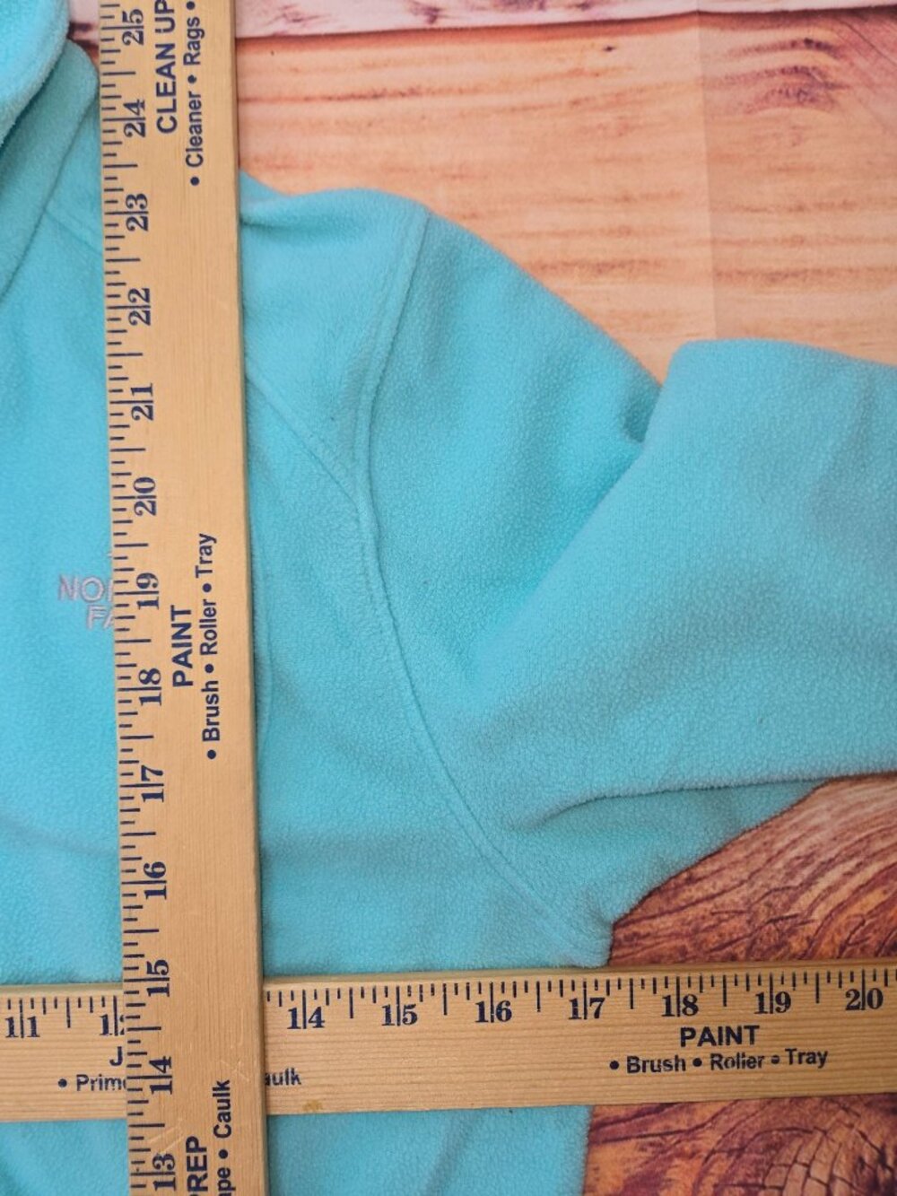 The North Face Womens Teal Full-Zip Fleece Jacket Size Small - Picture 8 of 8